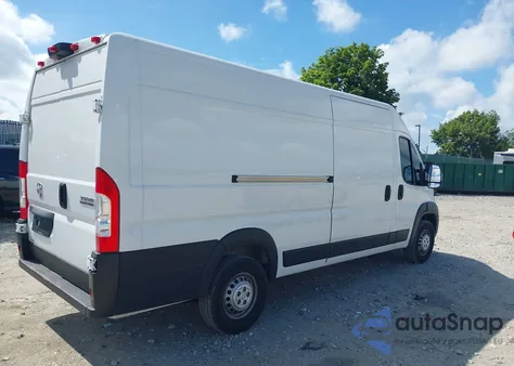 2024 Ram Promaster 3500 Cargo Van Tradesman High Roof 159 Wb Ext W/Pass Seat from USA, damaged, VIN 3C6MRVJG9RE144092